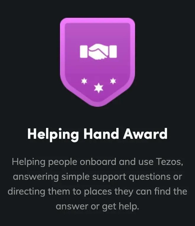 TezosCommons's tweet photo. Helping Hand Award

@TheTezos
@StrokeDriven
@devahan
@AuRo404
@malsheep56
@rociomiobosque
@theglitchrama https://t.co/lT3VOIuGH6