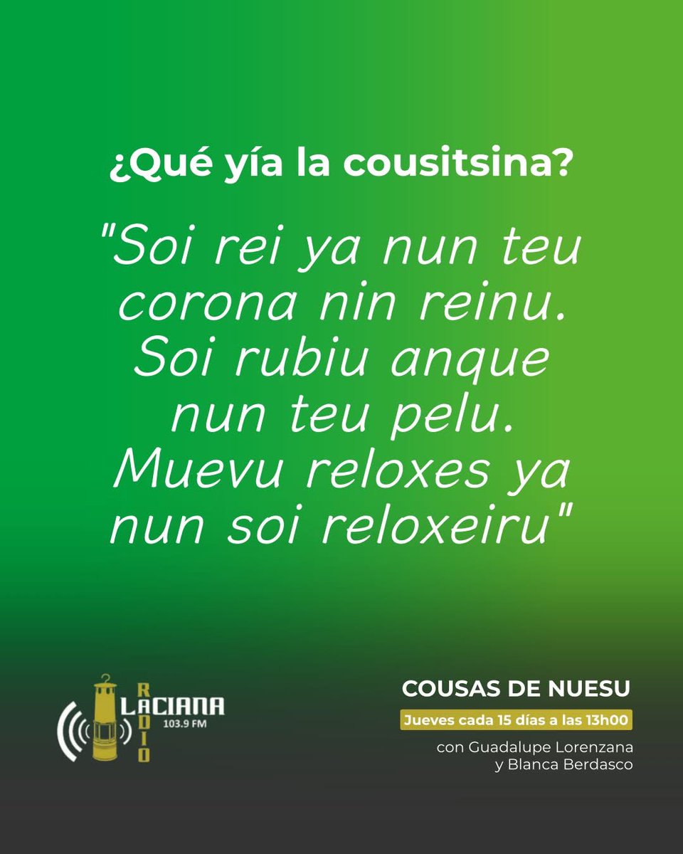 radiolaciana's tweet photo. ❓ Vamos con una nueva 'cousitsina' que nos propone Blanca y Lupe en #CousasDeNuesu. 

¿Eres a adivinarla? ¡Comenta tu respuesta y te leemos el jueves en antena! https://t.co/Iwq9gjJ671