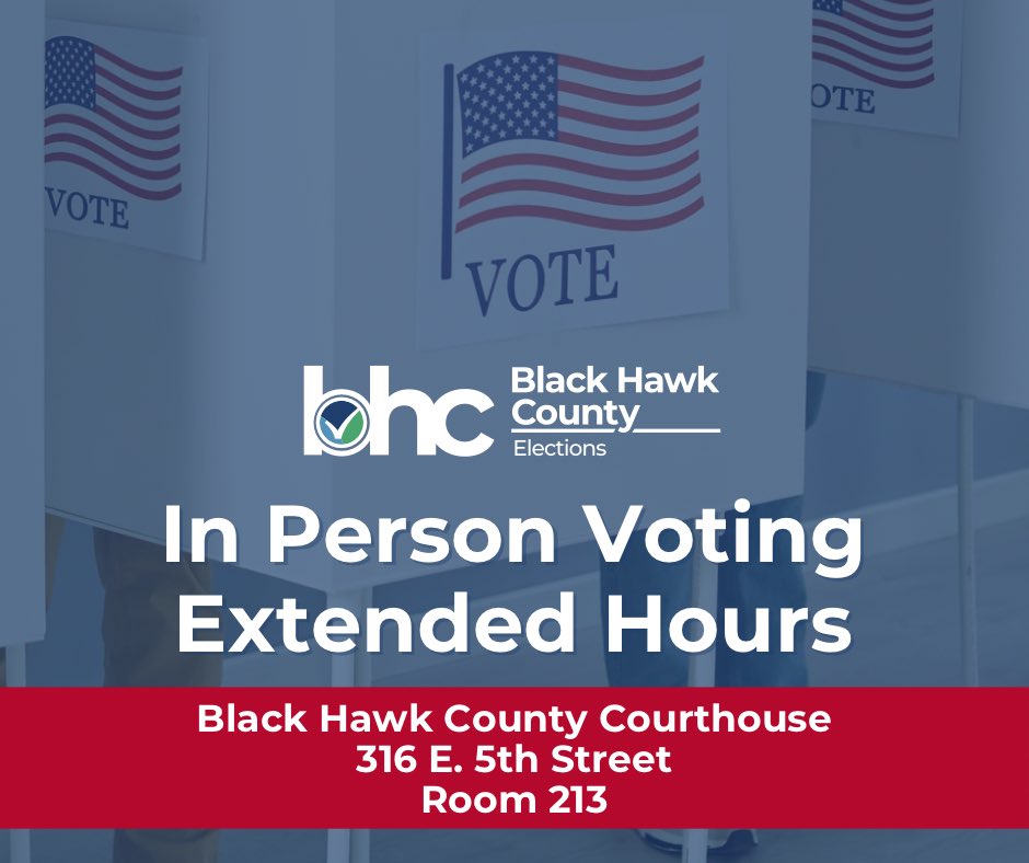 Black Hawk County Auditor and Elections tweet media