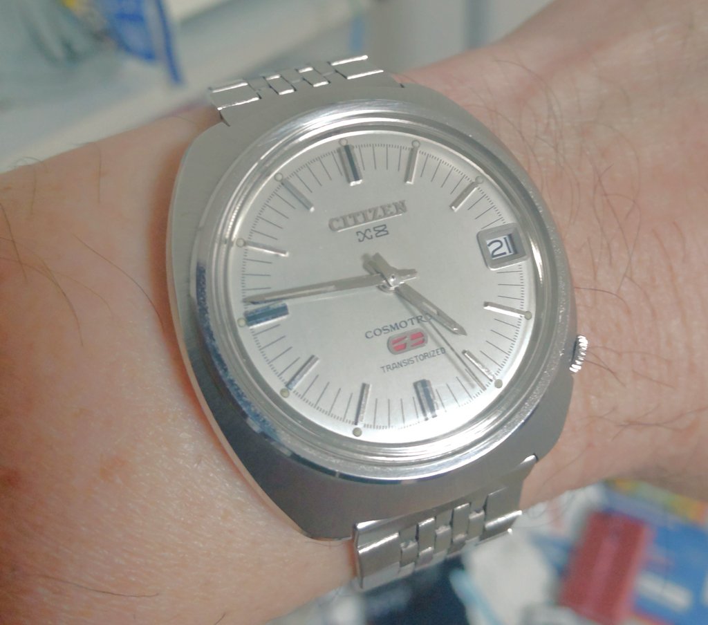 surrenderSwing's tweet image. #あなたが今着けている時計の魅力を一言で
#腕時計　#CITIZEN　#コスモトロン
電磁テンプ　　この1言に尽きる！