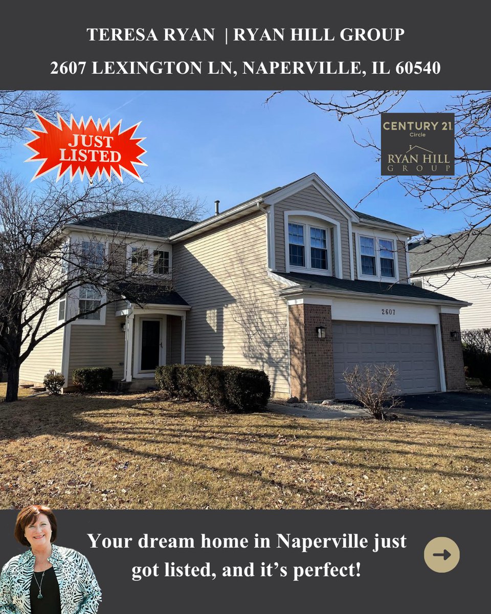 RyanHillGroup's tweet photo. New listing in Ivy Ridge, Naperville ✨2607 Lexington Lane 3 bed | 2.1 bath | Finished basement Fresh flooring, quartz kitchen, new driveway, 17-ft ceiling, walk to school, near Springbrook Prairie Path. Move-in ready! https://t.co/5ntgSACZKP 

#naperville #napervillehomesforsale https://t.co/3sLxoChLPR