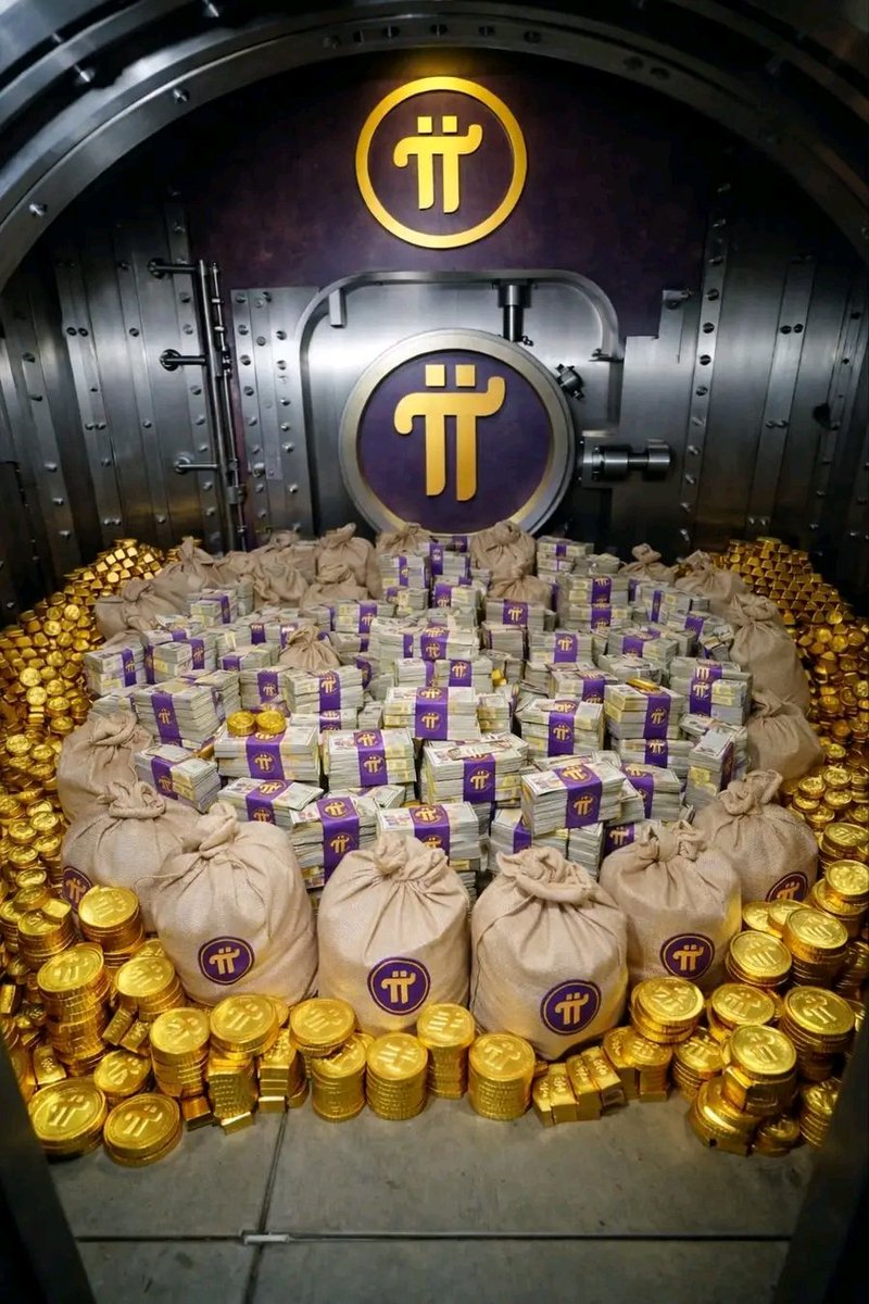 Pioneers Wealth Vault 💜✨
Behind strong doors lies unstoppable belief.
Pi Network money stacked high.
Golden Pi coins shining bright.
The future belongs to those who hold with vision and patience. 🚀

#PiNetwork #PiCoin #Pioneers #PiVault #DigitalWealth #CryptoFuture #PiGold