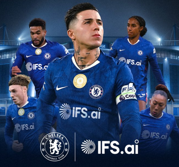 "عصر الذكاء الاصطناعي يبدأ في ستامفورد بريدج".. تشيلسي يُنهي أزمة "القميص" براعٍ تكنولوجي عملاق! "رسمياً.. قميص البلوز لن يكون خالياً بعد الآن! نادي تشيلسي يعلن تعاقده مع شركة IFS الرائدة عالمياً لتكون الشريك الرئيسي الجديد؛ الخطوة ليست مجرد 