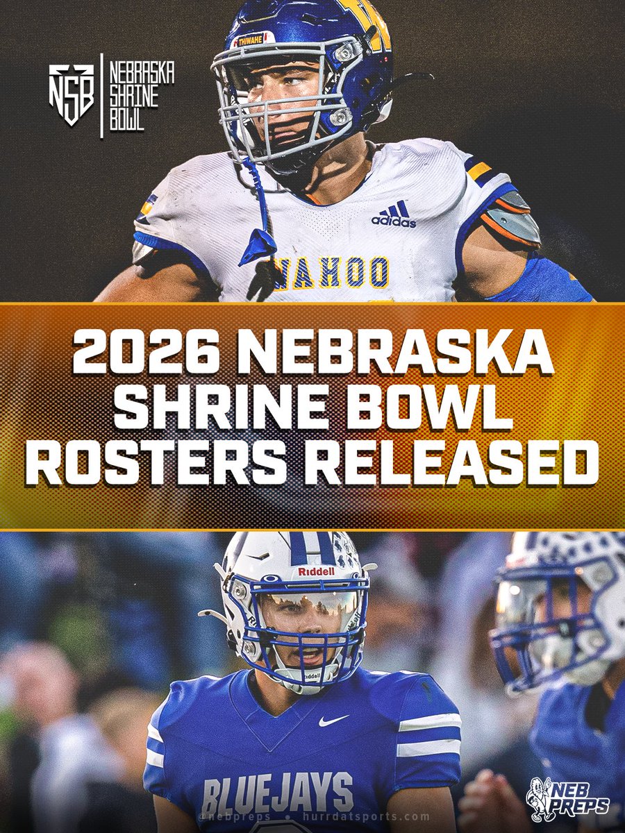The rosters are set for the 68th edition of the Nebraska Shrine Bowl.

The game will be played on June 6, 2026 at 4 p.m. at Ron and Carol Cope Stadium Foster Field on the campus of the University of Nebraska-Kearney.