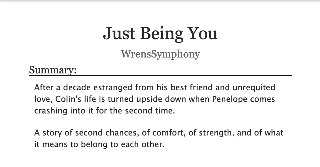 WrensSymphony's tweet image. Just posted the latest chapter of my current WIP 💕

archiveofourown.org/works/75934561…