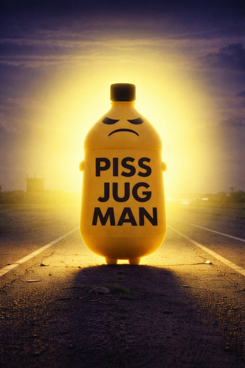 $PissJugMan - J1tZ6bVWeXrAuTAoC2LCqxpeWnFQW8s9hZ3SASpXpump

People laughed at $SPSC (Shit Piss Skin Can) at first too.
Why did it work? Because it was raw, obvious, and instantly understood.
Piss Jug Man is the same tier of meme.

No forced lore.
No fake utility.
Just a