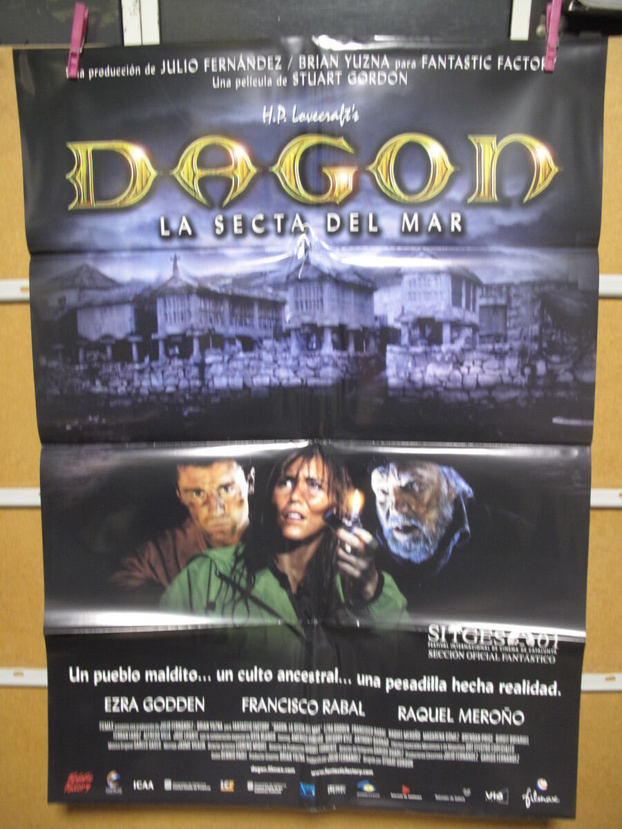 LafondLa52872's tweet photo. O 31 de outubro de 2001 estreouse nos cines de Galicia a adaptación de Stuart Gordon da obra "Dagon, a secta do mar/Dagon, a seita do mar" de H.P. Lovecraft con 5 copias en galego (co apoio da Xunta, A Mesa e Filmax). https://t.co/eFT9CFrQvd