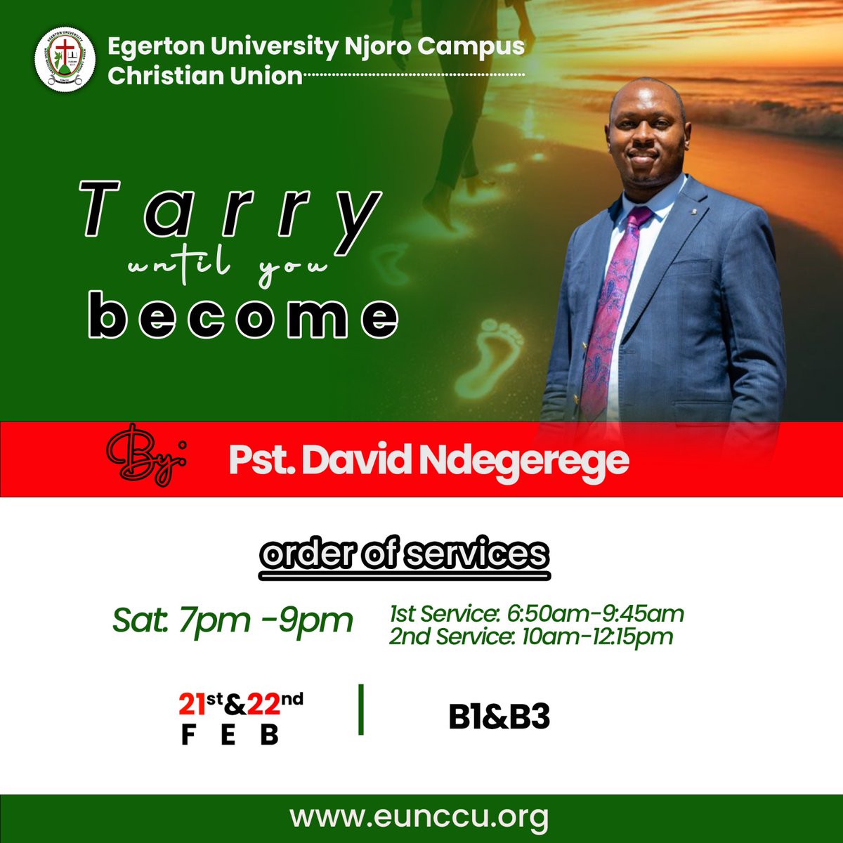 egertoncu's tweet photo. Hey fam! Big reminder for this weekend! 
🚨🔥
Topic: “Tarry Until You Become.” ✨
The moment to reflect, grow, and allow God to shape your path! 💫🔥
Dates: Saturday &amp; Sunday, 21st &amp; 22nd
 🥳💯
Tupatane B1 https://t.co/ua5CmbvWWN