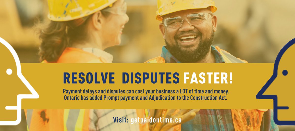 ICIConstruction's tweet photo. Updated Prompt Payment and Adjudication Fact Sheets from COCA are now available. These resources provide clear guidance on Ontario’s payment timelines and dispute‑resolution rules. Access them here: https://t.co/myfr2DIdGD https://t.co/Z4JhbQppjQ
