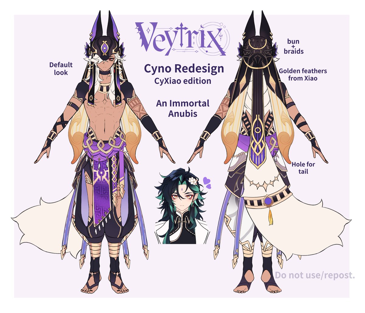 Cyno's updated redesign

I think he looks neat💜😋 Now get married faster.

#GenshinImpact #Genshin
#Cyno #Xiao #CyXiao