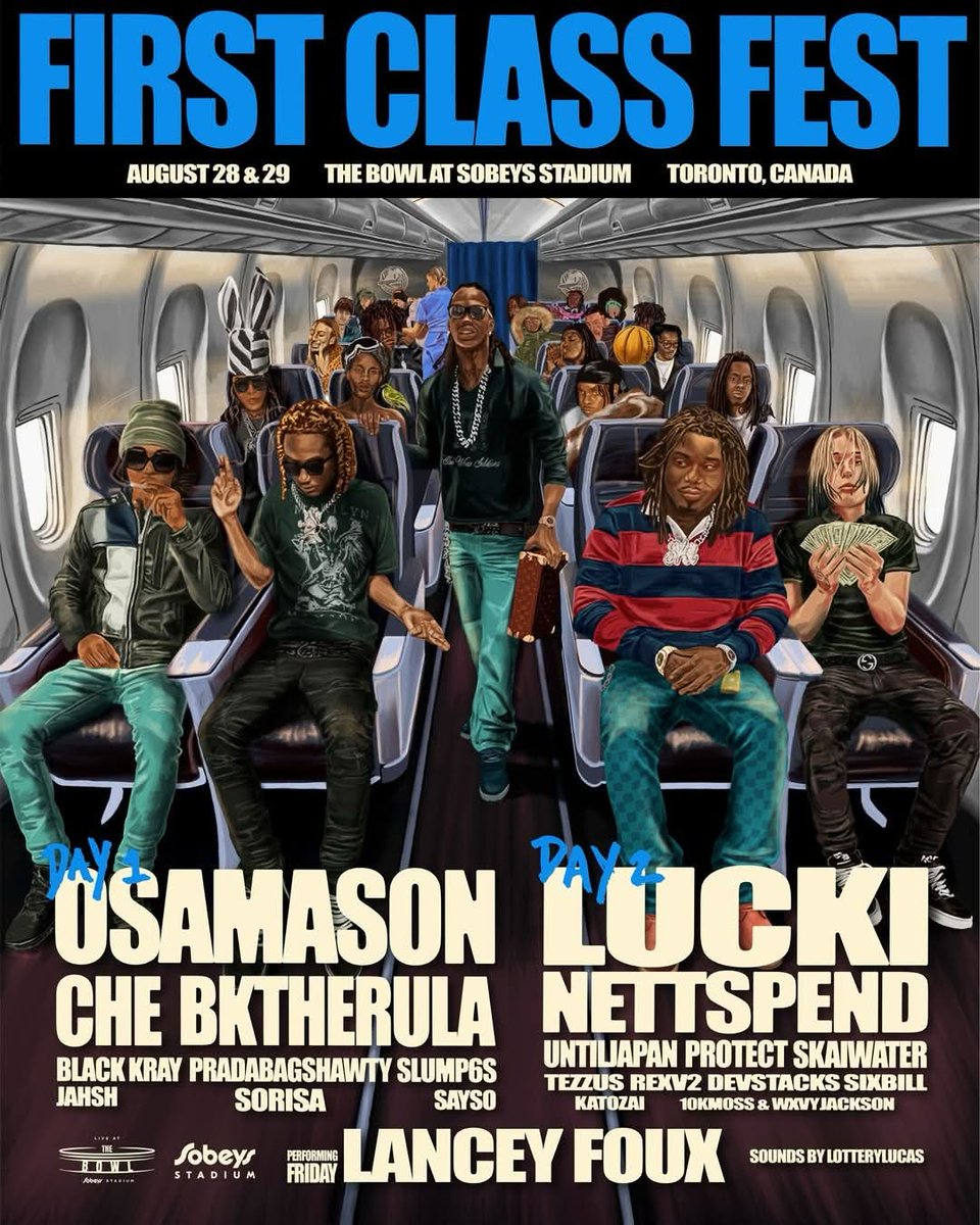 SSStral's tweet photo. Lucki, OsamaSon, Nettspend, Rexv2 and SO MANY MORE performing in Toronto, Canada https://t.co/0AGUs5xIWO