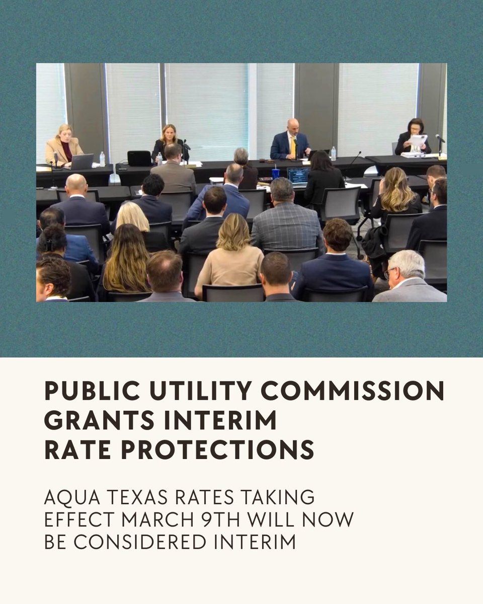 Important Update: Refund Protections Secured for Aqua Texas Customers!

Visit the link in our bio to learn more!