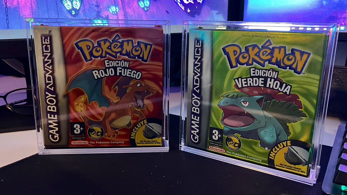 Dos de mis mayores tesoros!

Mola mucho poder jugarlos también en Nintendo Switch además de GBA originalmente 🥹.

¿Sois más de POKÉMON ROJO FUEGO 🔥 o POKÉMON VERDE HOJA 🍃 ?