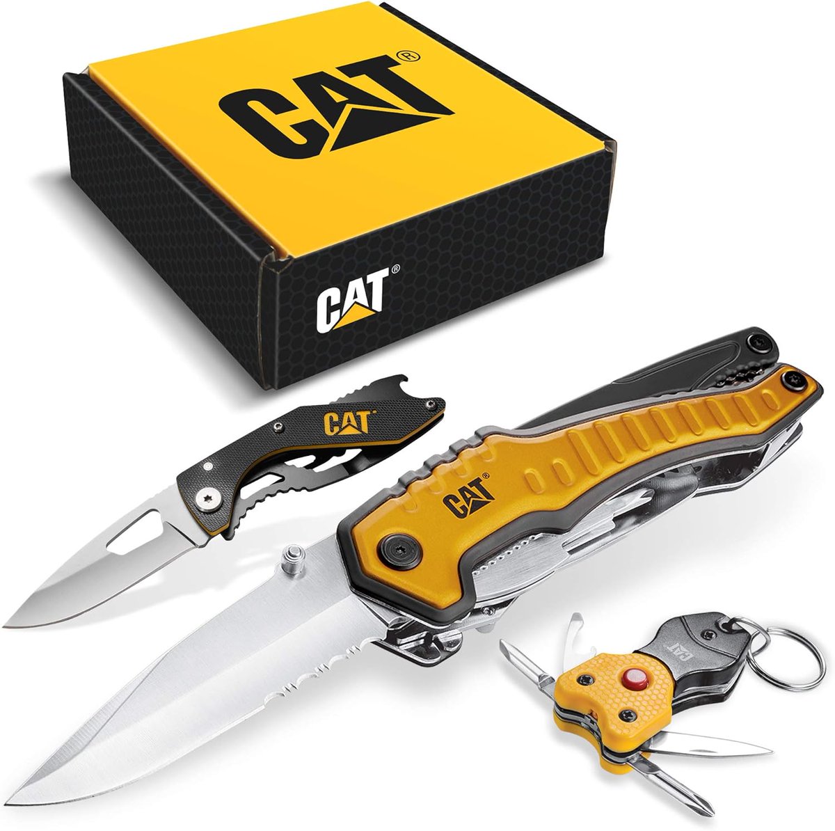 nextgendeals's tweet photo. $29.xx (reg $49.xx)
Cat 3 Piece 9-in-1 Multi-Tool, Knife, and Multi-Tool Key Chain Gift Box Set - 240125

https://t.co/MQruvgQGtj #ad https://t.co/bhWmxmuKmJ