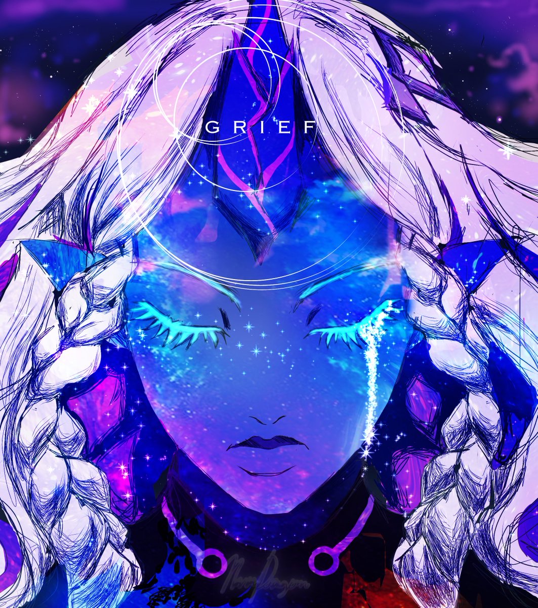 Hello 👋. I was extremely inspired by the game GRIS and their ost to make this piece. It is beautifully crafted game that dives into the topic of grief through colorfully engaging levels. I decided to use Leola from the dragon prince since it fitted the theme pretty well.

#TDP
