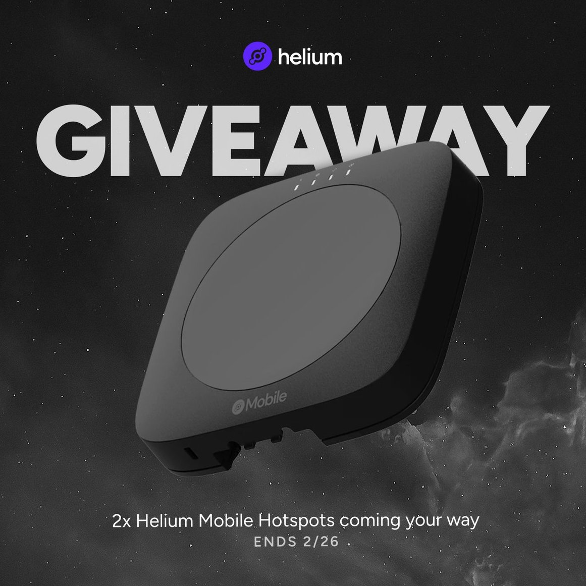 2x Helium Indoor Hotspots GIVEAWAY!

How to Enter:
- Tag a friend
- Like &amp; Retweet this post
- Follow <a href="/helium/">Helium🎈</a>
Comment where you would deploy!

*US ONLY, 2 winners will be chosen, ends 2/26