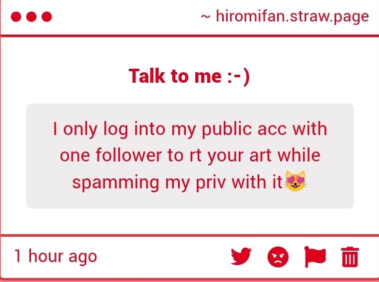 sksksk im glad you enjoy my art!! I hope my next drawing will interest you! 
hiromifan.straw.page