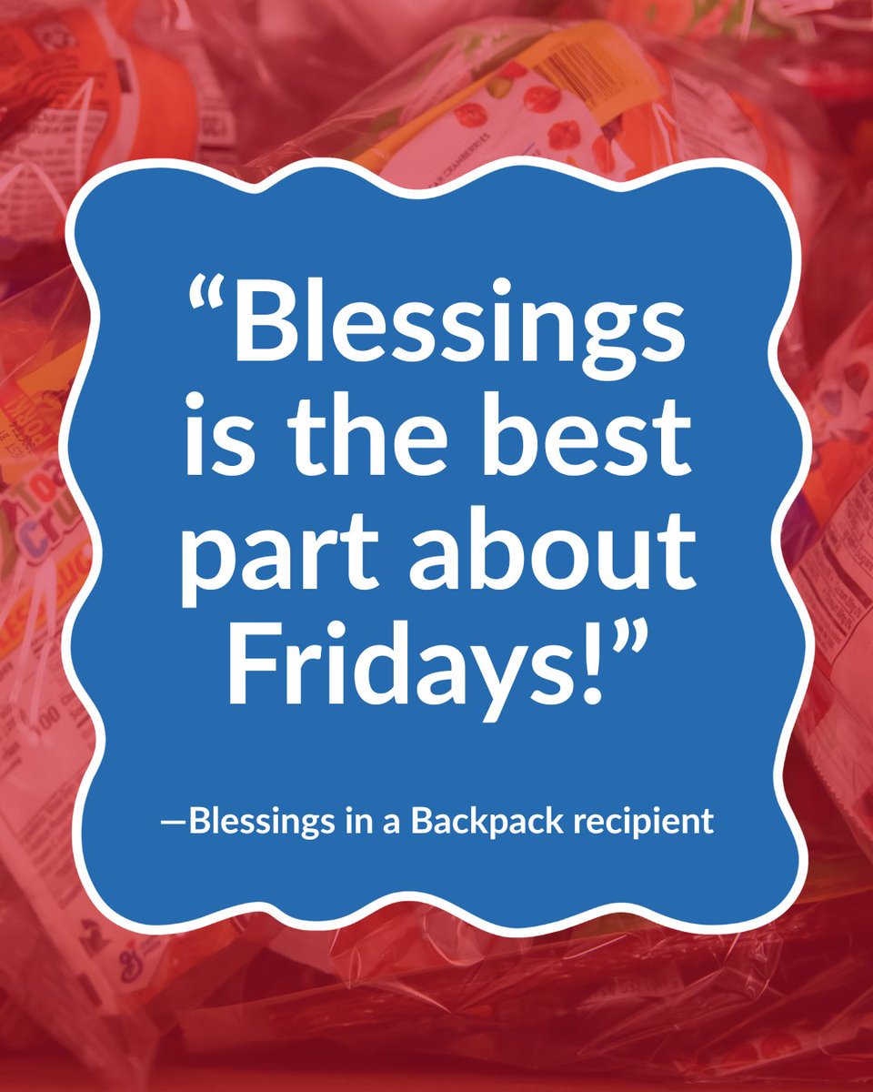 Blessings in a Backpack tweet media