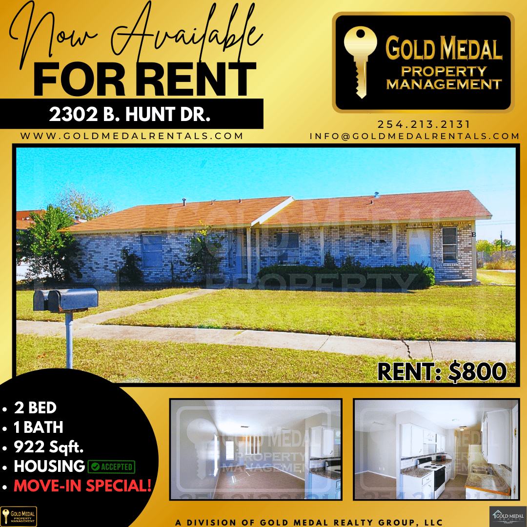 GMRentals's tweet photo. Welcome to 2302 Hunt Dr – Unit B, a spacious townhome in a convenient Killeen location that makes everyday living easy! If you’re looking for a smart layout, great natural light, and quick access to Fort Cavazos — this one deserves a tour.

 #GoldMedalRentals #NearFortHood https://t.co/UpqkQBwkkP