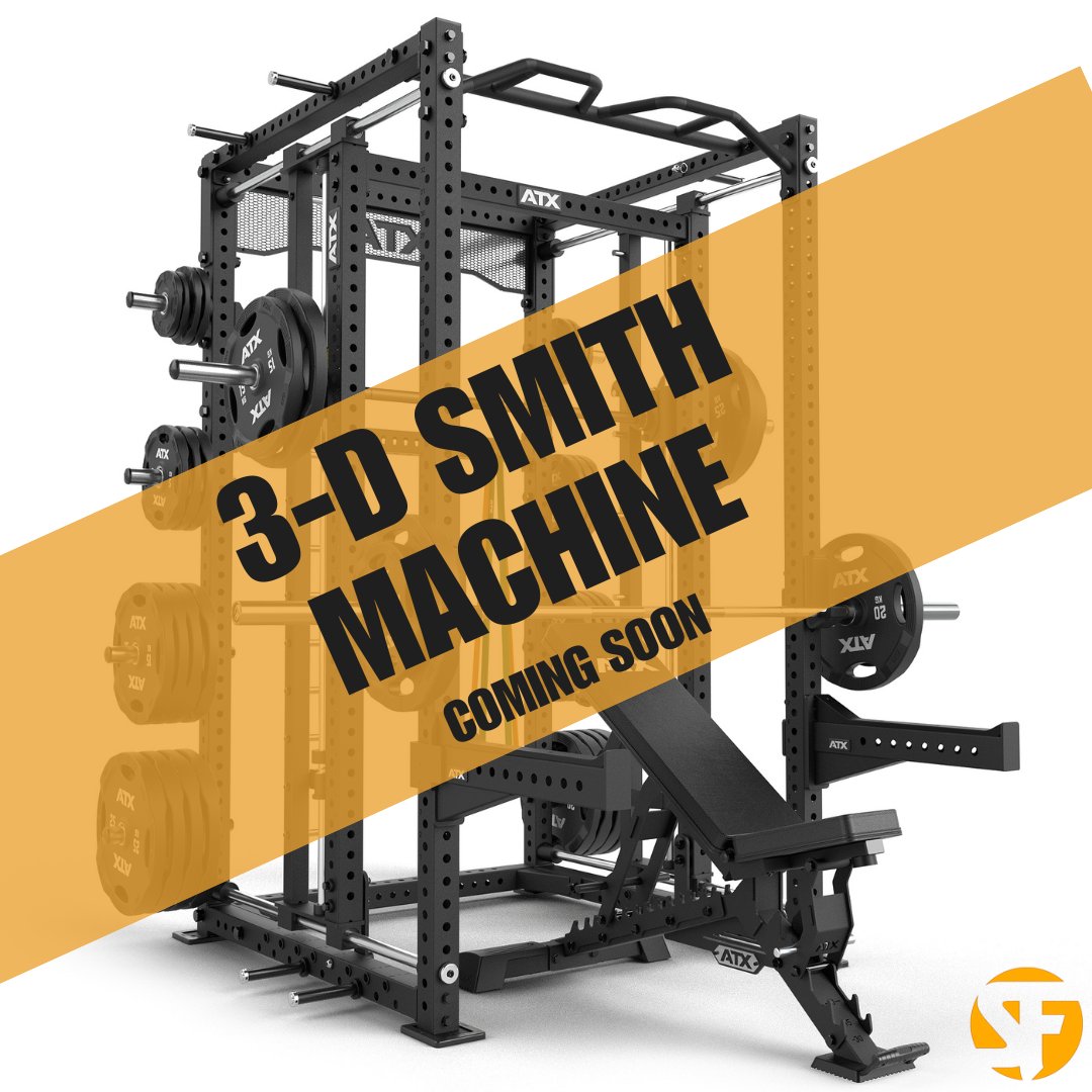 Introducing the ATX-PSR-780. A 3D smith machine that can be used internally as a power rack or squat rack out the front.  Coming soon.
