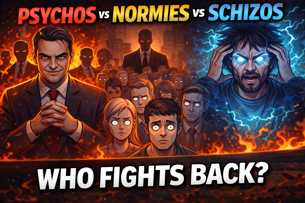 The Hidden Hierarchy: Psychos, Normies &amp; the Schizos

New Video is up, Watch now

youtu.be/GXMMXhm8eV4?si…
