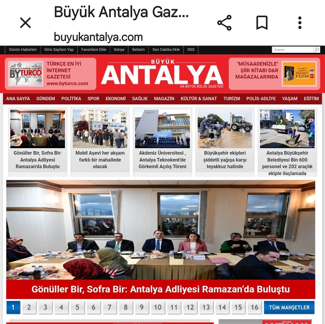 Gönüller Bir, Sofra Bir: Antalya Adliyesi Ramazan’da Buluştu #ramazansofrası #antalyaadliyesi #Byturcomedya 
byturco.com share.google/ZdhaEVSGAIiO8d…