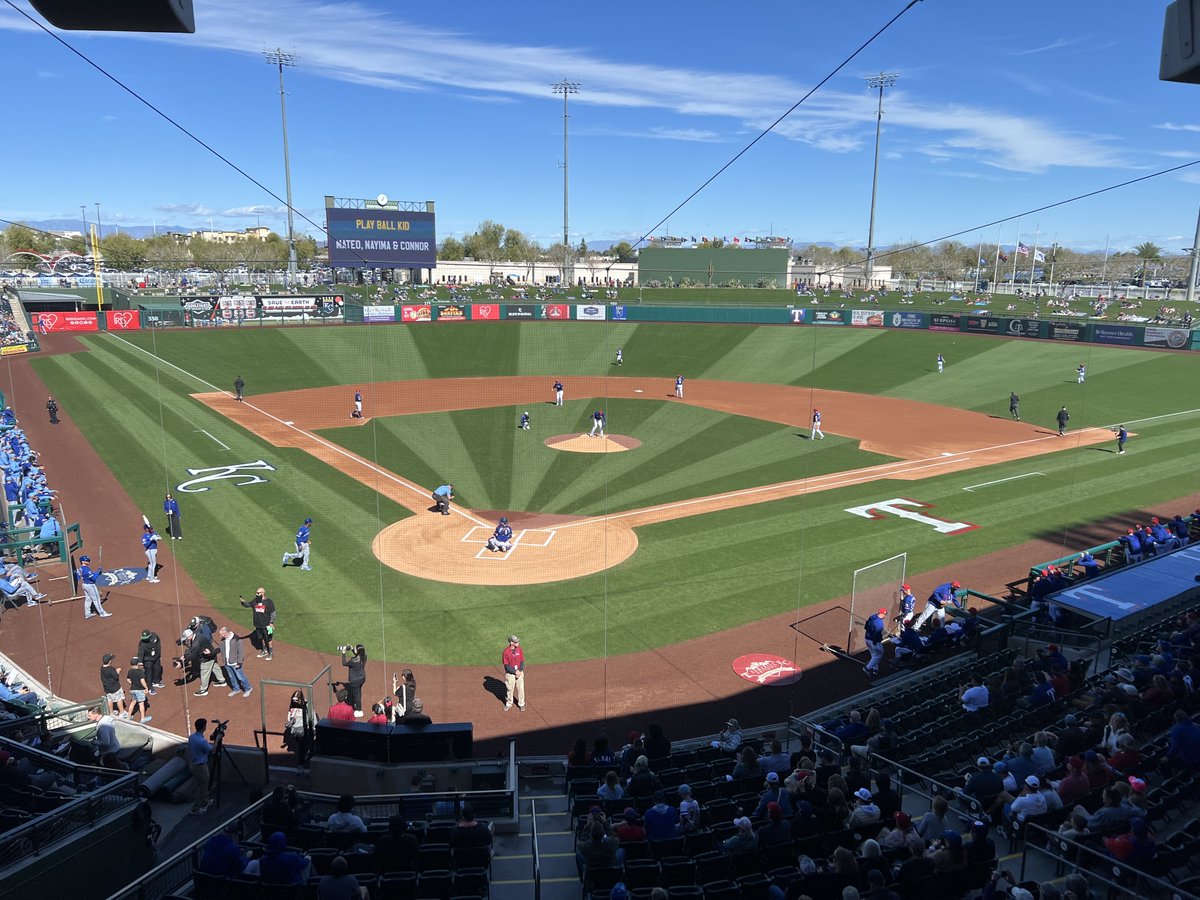 For the first time in 2026, the Rangers take the field
