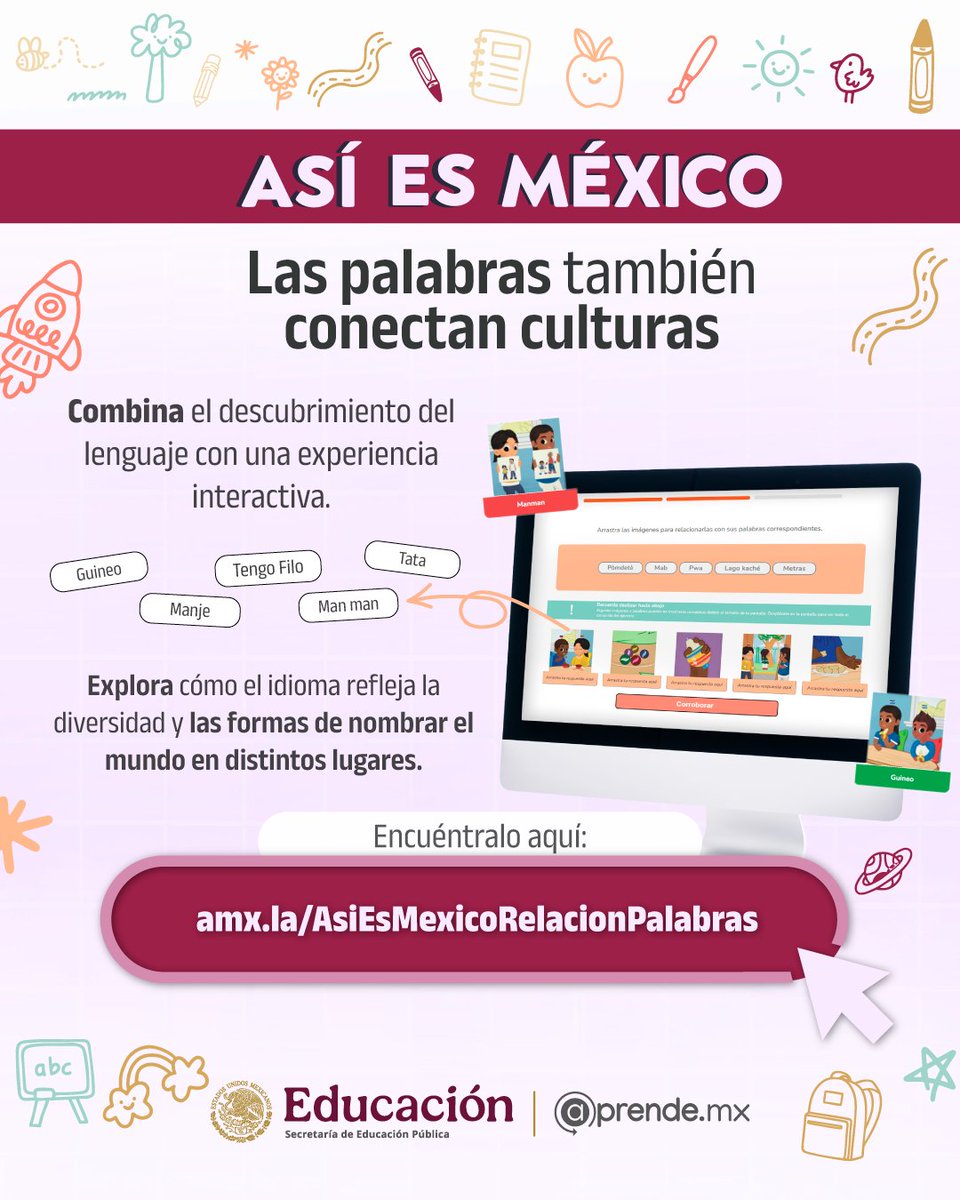 aprende_mx's tweet image. #InfanciasSinMuros | Así es México 🧠✨

Explorar también es #aprender.

Descubre este proyecto #interactivo y conoce nuevas palabras. 

Juega aquí:
📌amx.la/AsiEsMexico_Re…