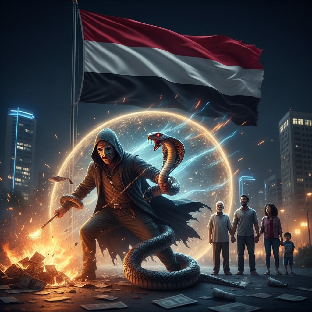 "حينما يلبس 'اللص' ثوب 'الثائر'، فاعلم أن مصالحه في خطر! 🐍

دعوات التحريض الأخيرة ليست لأجل الوطن، بل لأجل 'المخصصات (''المنهوبة'') التي قُطعت عن أذناب السوق السوداء.

 يحاولون إحراق عدن لأنها بدأت تضيق الخناق على مشاريعهم الضيقة.

 اليمن اليوم يلفظ من نهبوه بالأمس وحاولوا