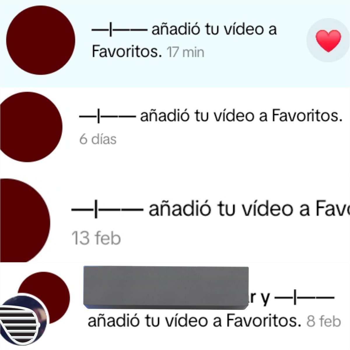 mi primer acoso 😍😍 solo se guarda mis videos ni like pone