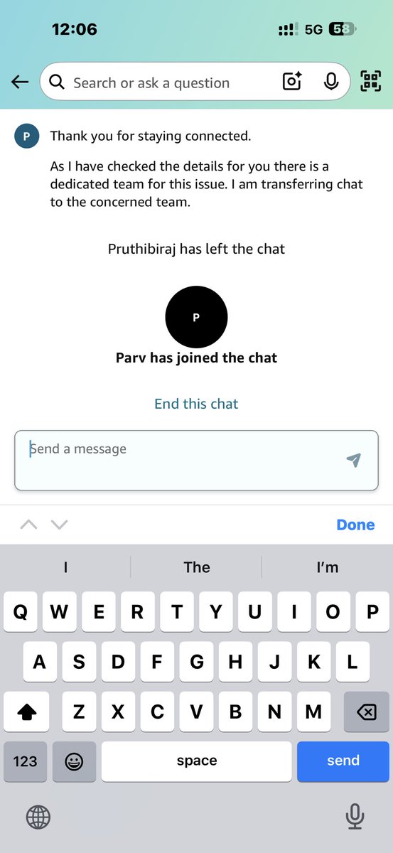 MishrAnkit3's tweet photo. @amazonIN @amazon see how Amazon customer service playing with customers. Feels like there is none who can check how they treating to customers https://t.co/8ctcCN6rUk