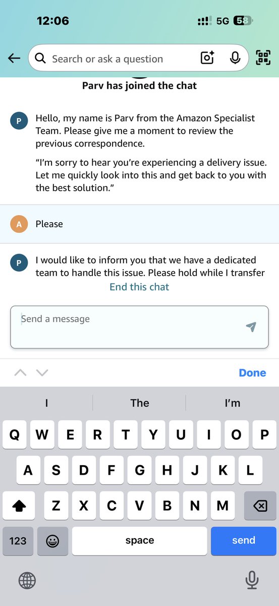 MishrAnkit3's tweet photo. @amazonIN @amazon see how Amazon customer service playing with customers. Feels like there is none who can check how they treating to customers https://t.co/8ctcCN6rUk