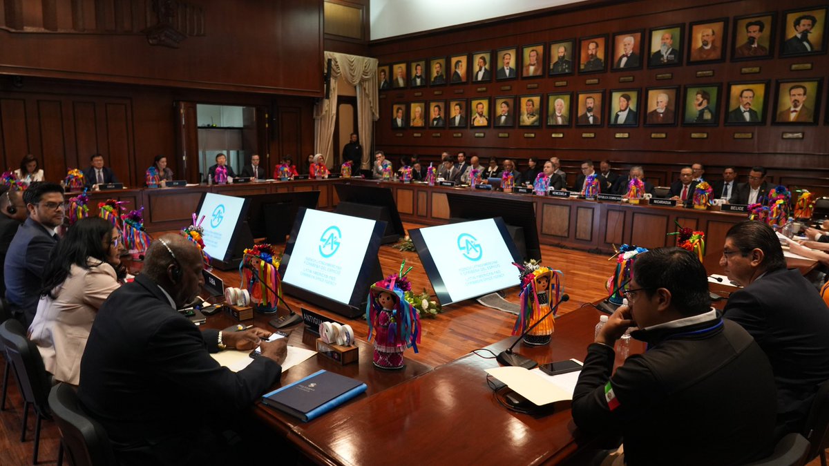 SRE_mx's tweet photo. 📸 La subsecretaria para América Latina y el Caribe, Raquel Serur (@RaquelSerur3), presidió la sesión plenaria de la primera asamblea general de la Agencia Latinoamericana y Caribeña del Espacio (ALCE), en la que se concretó lo siguiente:

✅ Se eligió a México para ejercer la presidencia durante un año;
✅ Se eligió al mexicano Oscar Freddy González como Secretario General de la ALCE;
✅ Se aprobaron los reglamentos internos;
✅ Se designó al Instituto Coreano de Investigación Aeroespacial (KARI) como asesor técnico permanente.

Las delegaciones participantes reconocieron el liderazgo de México y el potencial de la ALCE para promover la cooperación regional en materia aeroespacial.

🇲🇽🤝🌎