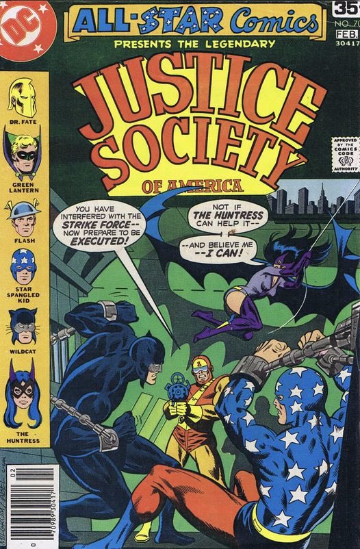 #FlashbackFriday: published this month back in 1978, All-Star Comics, with the JSA, had guest appearance by the Huntress. The script was by Paul Levitz with pencils by Joe Staton and inks by me. <a href="/DCOfficial/">DC</a>  #JusticeSocietyofAmerica