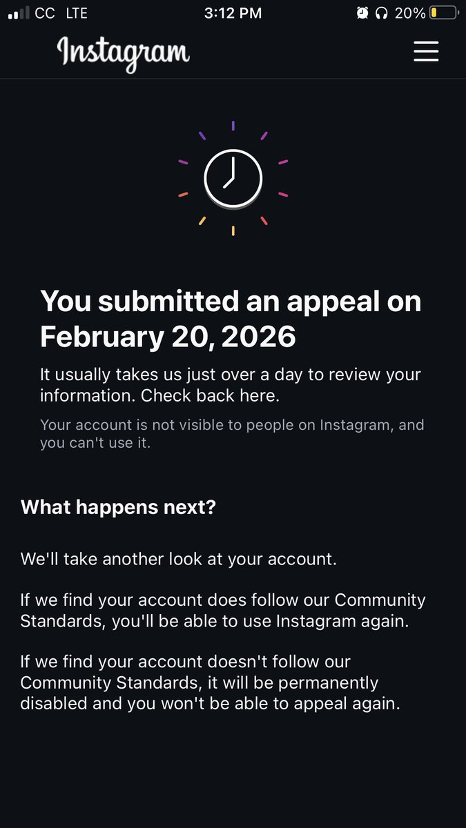 SvReign_'s tweet photo. my instagram accounts got struck. 
I have like no idea why this happened and I’m lowkey scared that they’re gonna get me for having male on my birth certificate .,, 
I’m so freaking scared y’all https://t.co/kR6DbVinsI