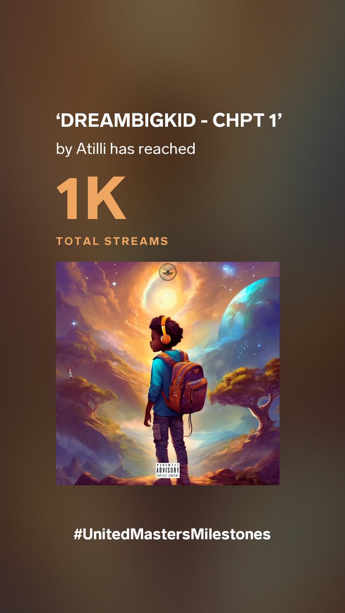OfficialAtilli's tweet photo. DreamBigKid | Out Now via @unitedmasters 
@BeatstarsPub 

https://t.co/IFqKbMLbea

#UnitedMasters #Dream #Big #Kid #Atilli #Omaha #Nebraska https://t.co/iGOwJzRk5s