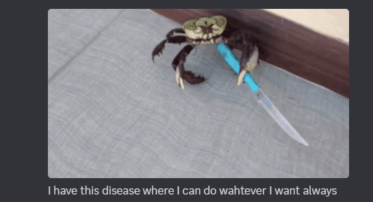 my dark side comin out on discord