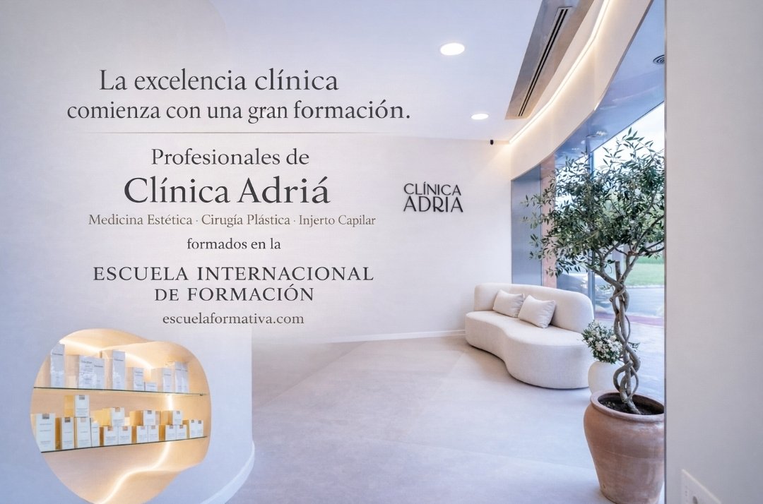 DE LA FORMACIÓN A LA EXCELENCIA CLÍNICA
Formamos a los profesionales de
la Clínica Adria, referente en #cirugíaplástica, #medicina #estética e #injertocapilar

🎓 Porque la excelencia comienza con una gran formación

    ✔️ escuelaformativa.com

#tricología #formación #clínica