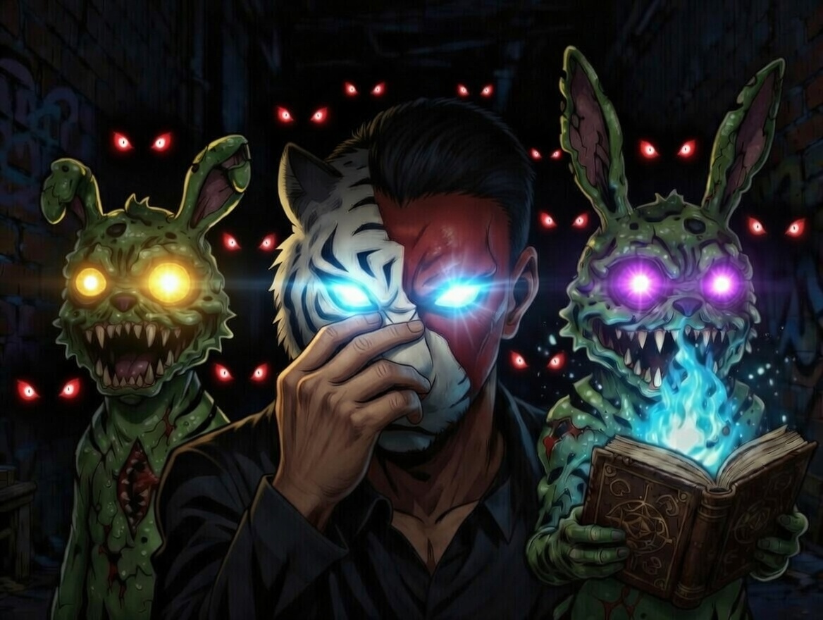 I am one of the 23 tiger masks of The Syndicate 👹
An army of Yokai and bunnies are with us 🔥
Together we will be Legendary, Cult and Rich 👁️