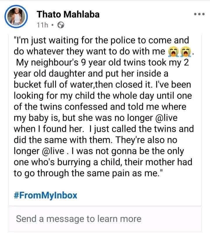 Dear Parents,

Please pay close attention to your children and even to the children around them. Do not let a single moment pass without knowing where they are, who they are with, and what they are doing. Our vigilance today can prevent lifelong regret tomorrow.

If you have read