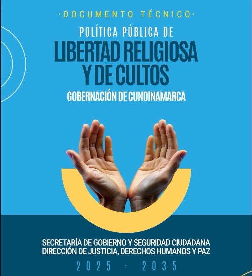¡Por fin! Después de más de 8 años de acompañar al sector religioso de Cundinamarca en la construcción de su política pública el gobierno departamental la radica. Esperamos que la Asamblea respalde la política pública de libertad religiosa del departamento. 

¡No más demoras para