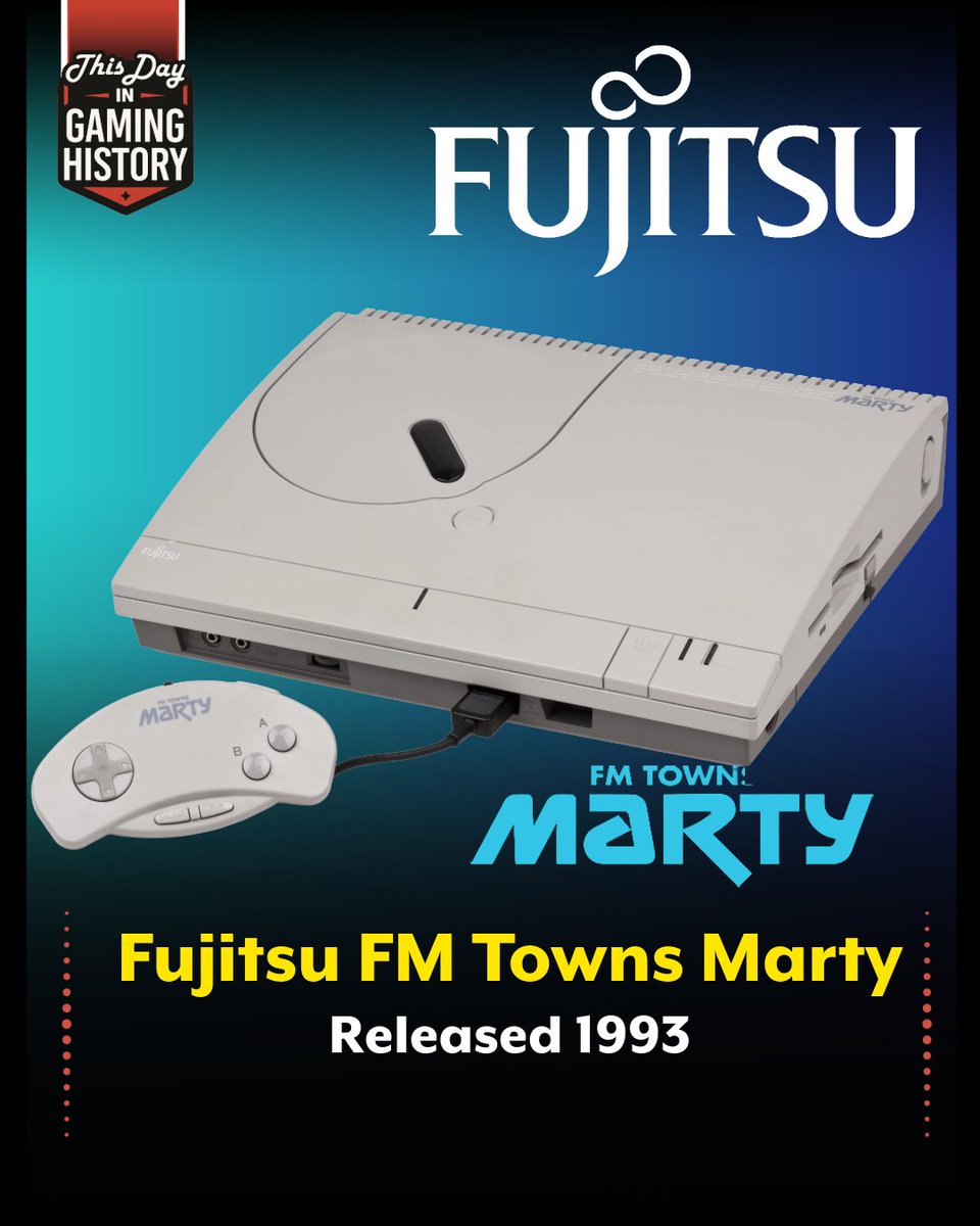 FM Towns Marty turns 33! 🕹️ Released on Feb 20, 1993, in Japan