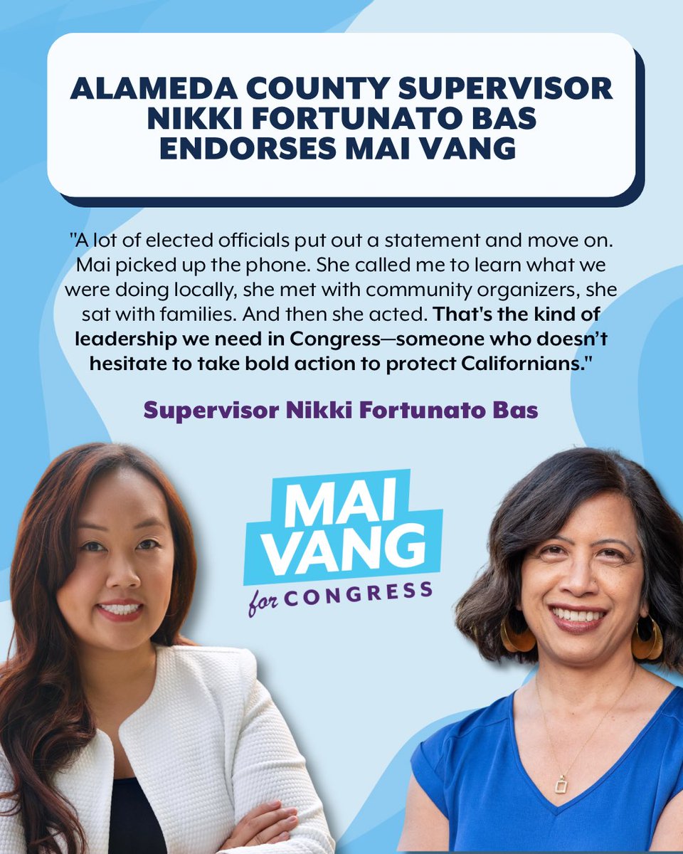 Mai Vang for Congress tweet media