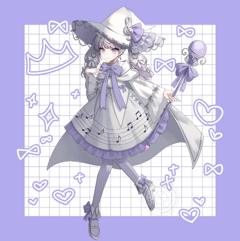 #ルワート                                        

Skebにて       
目玉🍳様（#future0_00）に            
VSingerのルワさんを描いて頂きました        

楽しくて可愛い、音楽の魔法を使う
素敵な魔女っ娘イラストを
ありがとうございました