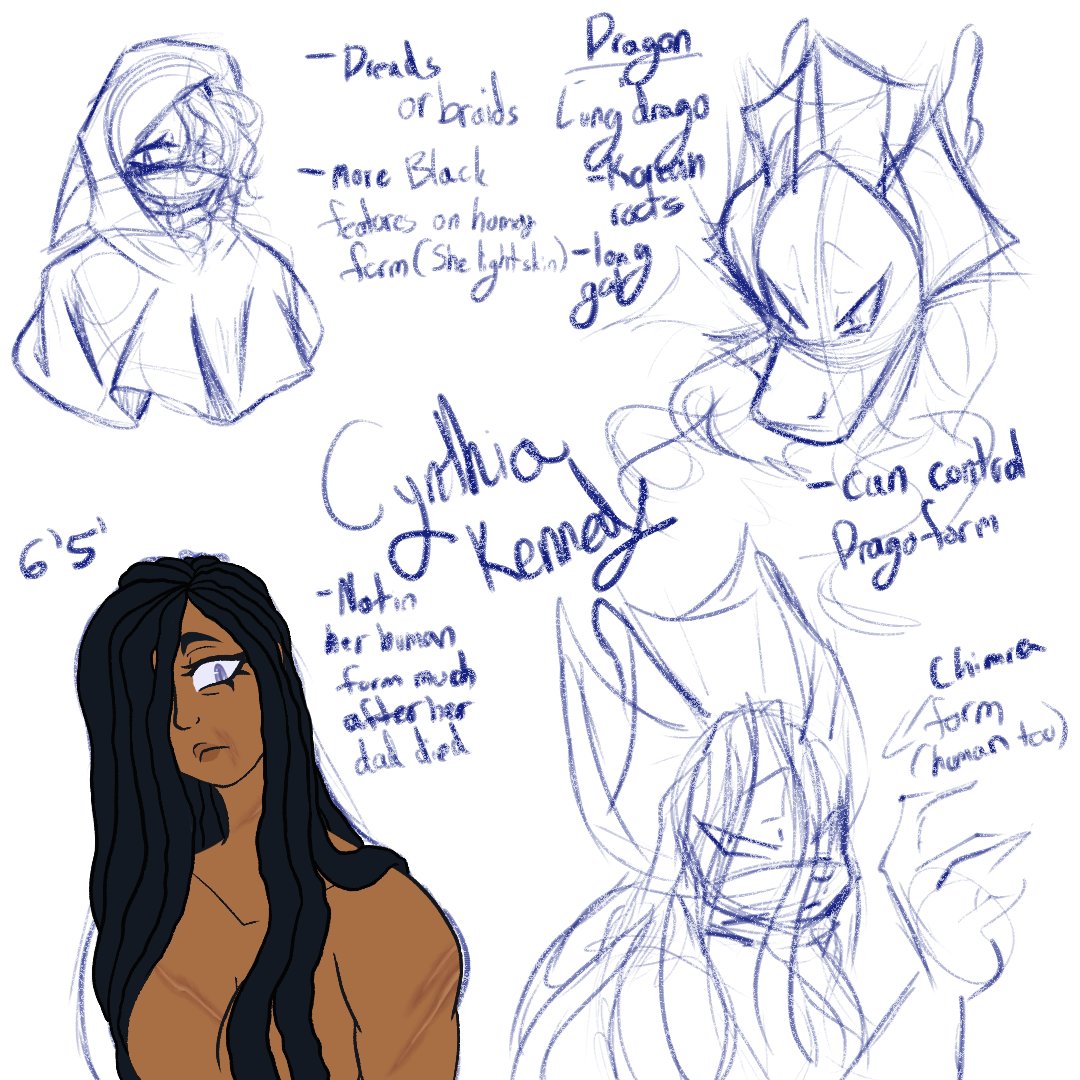 ShadyBlueqwp's tweet photo. Cat, Dragon, Human. she's beautiful. 

been practicing more ethnic hair lately cuz I do have a lot of ethnic characters yet I never mess around with them. ik they're mostly furries but like I can still mess with their hair and stuff

#art #artmoots https://t.co/SEVusbgT9J