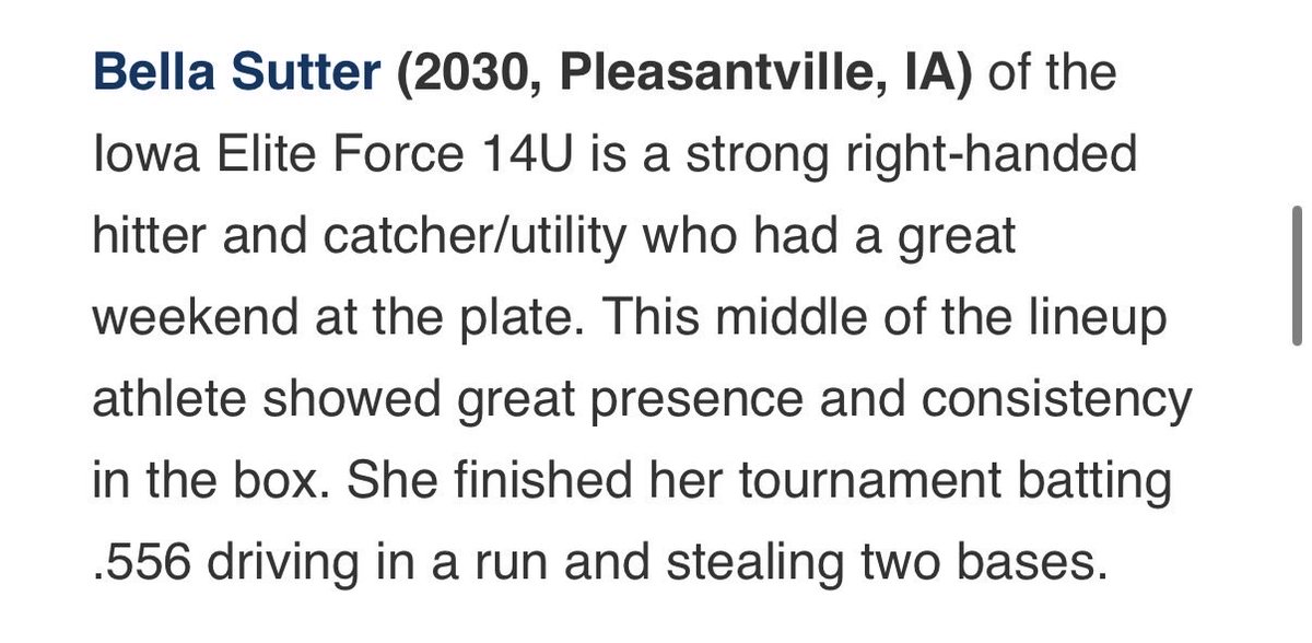 Bella Sutter tweet media