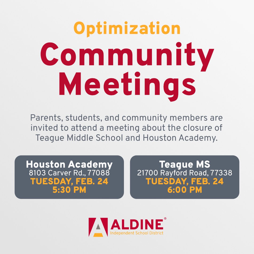 Aldine ISD tweet media