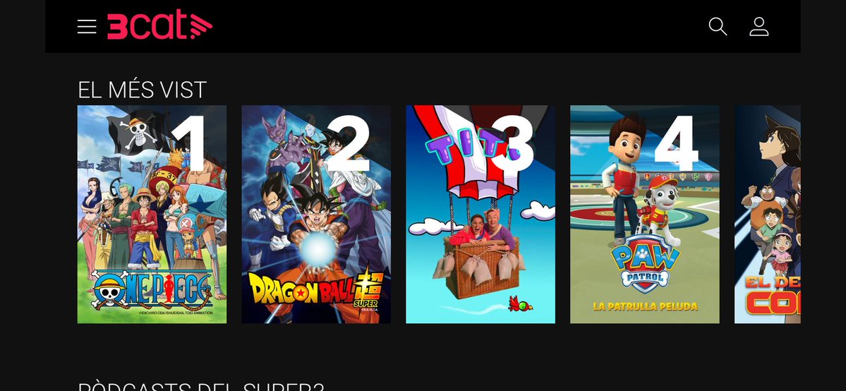 🔴🔴 One Piece ja és el programa més vist del Super3 a la plataforma!!!! Ja podeu mirar tots els capítols de la saga de l’Illa dels Tritons en català clicant en aquest enllaç: 3cat.cat/tv3/sx3/one-pi…