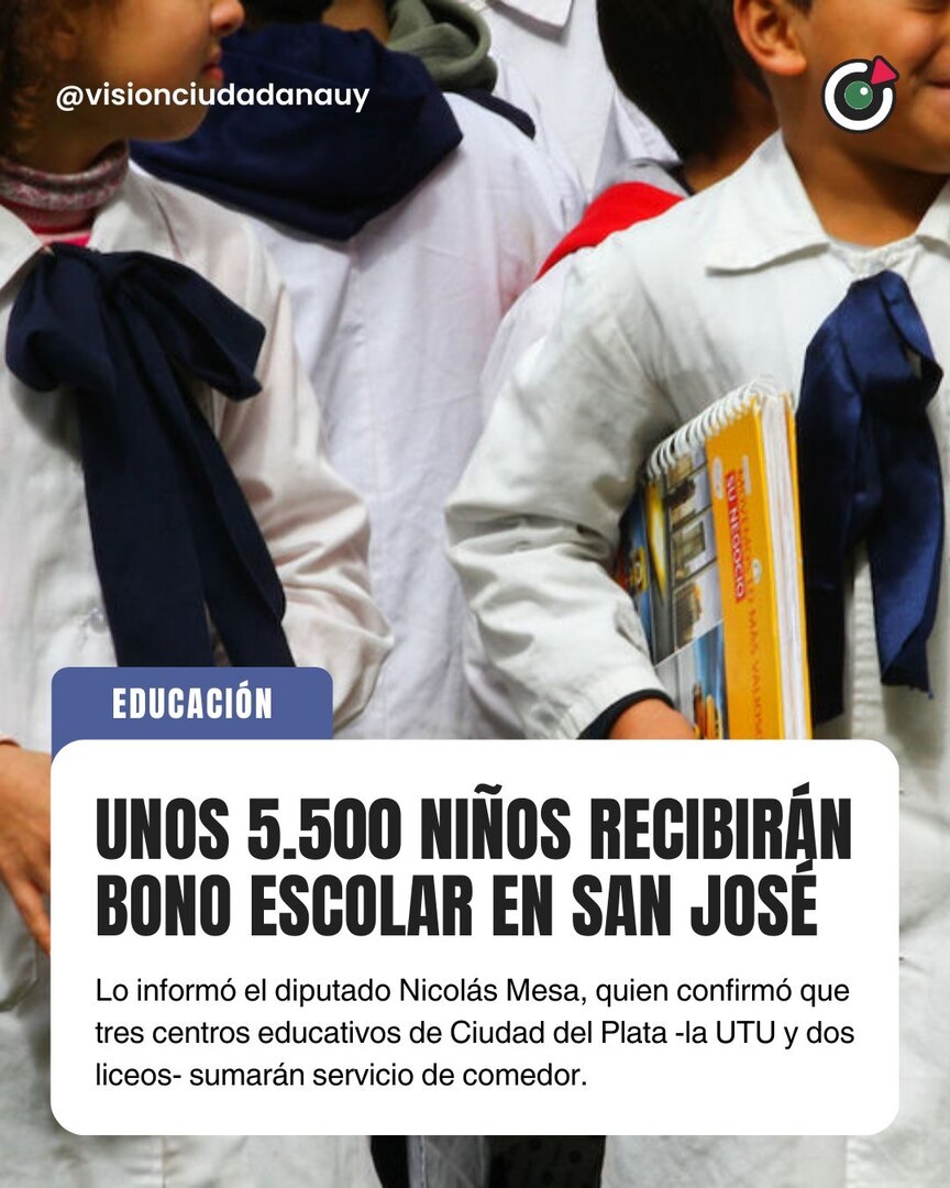 🥼 En el departamento de San José habrá 5.478 beneficiarios del bono escolar, según informó el diputado Nicolás Mesa (FA).

A través de un comunicado, el legislador destacó que el bono escolar constituye “un apoyo directo para miles de familias en el arr… instagr.am/p/DU_kRe9EtXC/