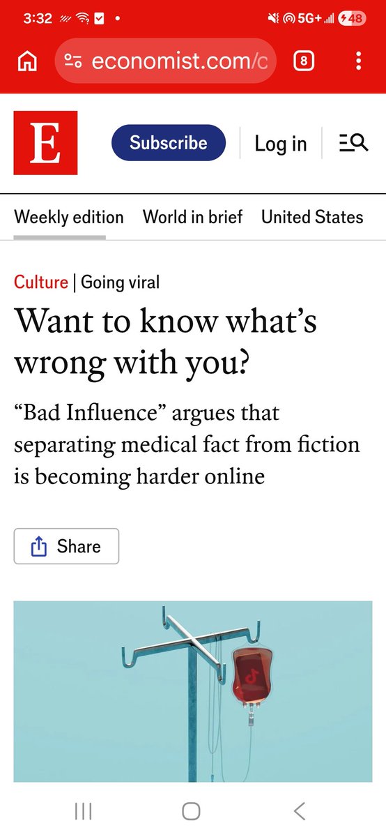 Going Viral - Can one Separate Fact From Fiction in healthcare? <a href="/TheEconomist/">The Economist</a>